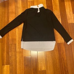 black and white sweater